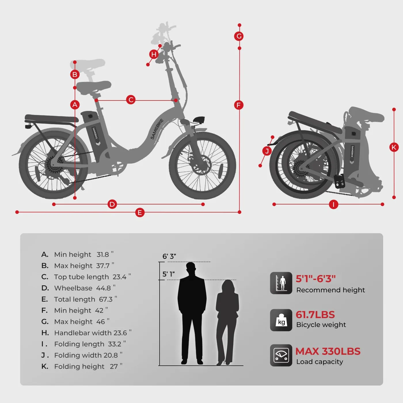 SAMEBIKE CY20FT — foto 5